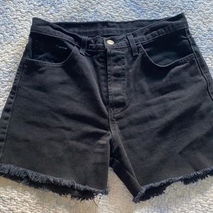 Black brandy Melville denim cutoffs